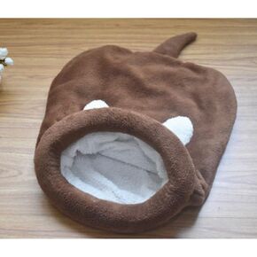 Cat Beds Cave for Indoor Cats for Small Dogs, Washable Sleeping Bag Calming, Soft Fluffy Self-Warming and Cozy Anti-Anxiety Cuddler (25 x 21 inch, Pink)