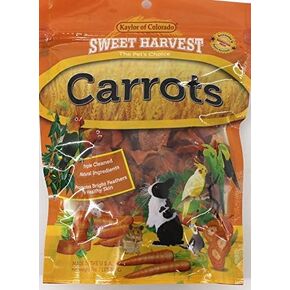 Carrots Treat, 4.0 Oz Bag - Real Carrots for Birds and Small Animals - Rabbits, Hamsters, Guinea Pigs, Mice, Gerbils, Rats, Cockatiels, Parrots, Macaws, Conures