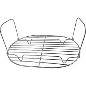 رف البخار والتحميص - ملحقات لطباخ Ninja Foodi Possible Cooker Pro - متوافق مع طباخ Ninja Crockpot 8.5 Quart البطيء MC1000، MC1001، MC1010 - رف تحميص مطلي بالكروم in Kuwait