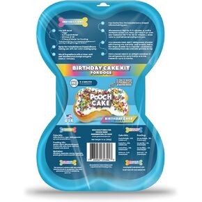 Pooch Cake Dog Birthday Cake Kit - Birthday Cake Flavor with Sprinkles