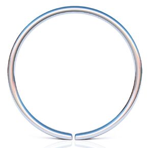 925 Sterling Silver Tiny Septum Ring - Thin Septum Ring - 24 gauge Septum Jewelry - Slim Septum Rings