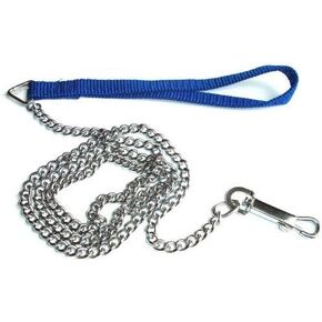 k0970 Dog Pet Puppy Leash Training Lead Chain w/Nylon Handle Swivel Hook 48" Blue OR Yellow