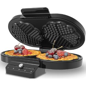 Waffle Maker Heart Shape: Electric Waffle Maker Machine Non-Stick - Small Waffle Maker Black And Decker