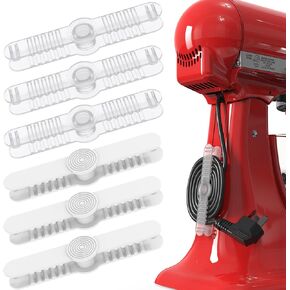 Cord Organize for Kitchen Appliances, NECHEGI 6 Pack Appliance Cold Holder Keeper Wrapper Winder Wire Organizer Stick on Home Mixer, Blender, Toaster, Coffee Maker, Pressure Cooker and Air Fryer