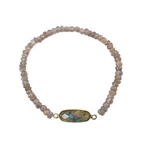 Aquamarine Bracelet for Women Teen Girls, Certified 925 Sterling Silver with Plated 18K Gold Bracelets with BlueAquamarine Oval for Women - Crystals and Healing Stone Women Jewelry for Gift