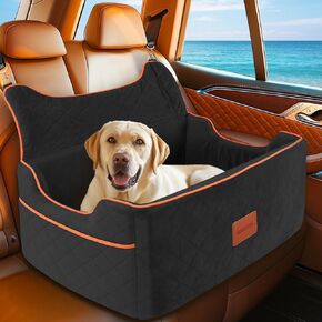 Dog Car Seat for Large or Medium Sized Dog, Detachable Washable Pet Car Seat, Fits Pets Under 55 lbs or 2 Small Dogs, Multi-Functional Dog Booster Seat, Travel Dog Bed for Car