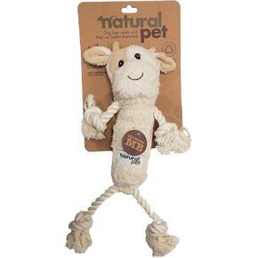 Natural Plush Dog toy rope asst -pig-horse-cow in Saudi Arabia