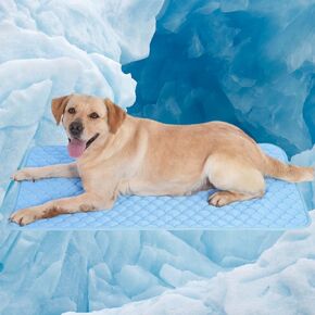 Dog Cooling Mat - Cat Cooling Mat Self Cooling Mat for Small Medium Large Dogs and Cats, Easy Washable,Water Absorption Top,Materials Safe, 40x28 inch