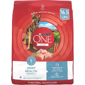 Purina ONE Plus Joint Health Formula Natural With Added Vitamins, Minerals and Nutrients Dry Dog Food - 16.5 lb. Bag
