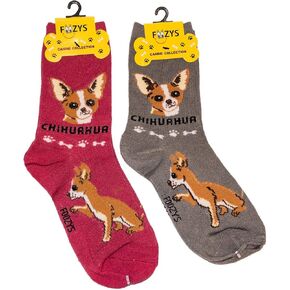 Unisex Crew Socks | Canine/Dog Collection | Chihuahua Dog