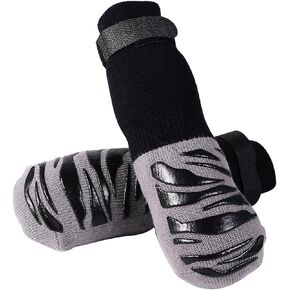 Non Slip Dog Socks ：Dog Socks for Hardwood Floor to Prevent Scratching - Pet Paw Protector for Medium Large Dogs