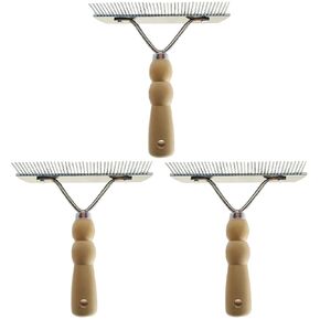 balacoo 3 Pcs Horse Nail Rake Comb - Pet Horse Hair Comb, Horse Brush Steel Comb for Hair, Pet Mane Pulling Tool, Pet Horse Hair Brush, Mane Brush Dog Deshedding Brush