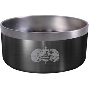 Toadfish Non-Tipping Dog Bowl - Double-Walled Stainless Steel Insulated - Smart-Grip Technology - Includes Cover - Pet Food & Water Dish - Teal