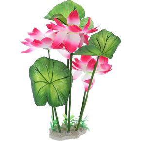 VOCOSTE 1pcs Fish Tank Aquarium Decorations Plants, Mini Aquarium Decorations Plastic Plants for Aquarium Decorations, Yellow 10.24"