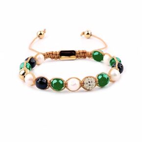 Luxury Red Carnelian Bracelet Emotional Balance Bracelet Onyx, Freshwater Pearls, Micro Pave CZ Gold Ball 8mm Adjustable Braided Macrame Bracelet EXCLUSIVE YOGA GIRL USA HANDMADE (red-carnelian)