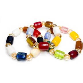 African Bracelets - 3pcs Unisex Colorful Bracelets from Ghana