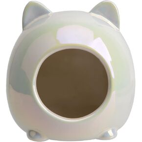 PENCK الهامستر مخبأ السيراميك القزم الهامستر منزل الموائل سرير مريح لطيف صغير شينشيلا الجربوع الفئران كوخ الحيوانات الصغيرة الرمال حمام كهف قفص الملحقات (سماوي) in Kuwait