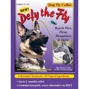 Defy The Fly Dog Collar 21" to 24" Size Large