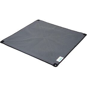 Coolaroo On The Go Cooling Elevated Dog Bed Replacement Cover, Portable for Travel & Camping, Collapsible for Storage, King, Steel Grey