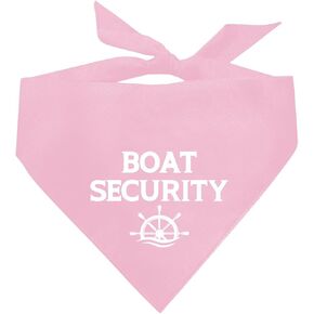 Boat Security Dog Bandana, Dark Blue Dog Bandana, Dog Boat Accessories, Funny Dog Bandana, Dog Bandana for Small Medium Large Dogs, Dog Boating Accessories, Pet Dog Triangle Scarf (D9)