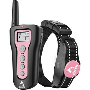 PATPET Dog Training Collar - Rechargeable Dog Training Collar with Remote for Medium Large Dogs 1000Ft Remote Range 3 Training Modes IPX7 Waterproof Black