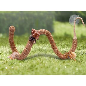 39.4 Inches Hermit Crab Climbing Toys, Bendable Vines Toys for Reptiles, Tank Terrarium Aquarium Habitat Decor Accessories, Suitable for Hermit Crab Frog Lizards Geckos Snakes