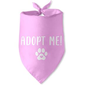 Adopt Me Dog Bandana Funny Cute Pink Dog Bandana for Dogs Puppy Bandana Photo Prop Pet Scarf Accessories for Pet Dog Lovers Gifts