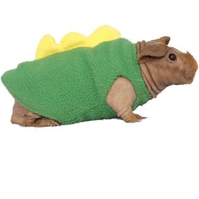 Small Animal Sweater for Hairless Guinea Pig Dinosaur Costume Shirt Autumn Winter Warm Wear Sweater Small Animal Clothes for Guinea Pig Skinny Pig Rabbit Chinchilla Kitten Puppy (L (1.32-2.2 lb))