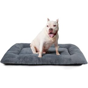 Dog Crate Pad Washable Dog Crate Bed 42 Inch Crate Pads for Dog Cages Soft Crate Mat Dog Kennel Pads for Crates Dog Mats for Sleeping Dog Crate Bed Large Dogs 42 x 27 Inch Dark Grey L Pet Pads. in Kuwait