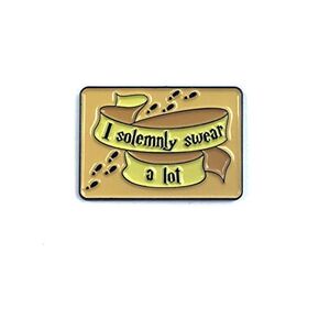 I Solemnly Swear A Lot Enamel Needle Minder