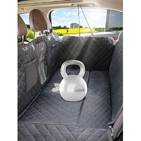 Dog Car Seat Cover for Back Seat Dog Hammock for Car Dog Car Seat Cover Hard Bottom Holds 110lbs, Dog Seat Cover for Back Seat Sturdy Backseat Extender for Dogs