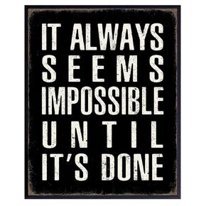 Success Saying Inspirational Wall Art - Entrepreneur Wall Art - Positive Quotes Motivational poster - Home Office Wall Art - Classroom Decor - Encouragement Gift for Men Women Yellowbird Art & Design
