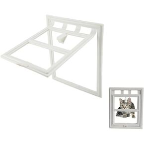 Dog Door for Screen Door, 16 X 12 Inches Pet Door Easy to Install in Interior and Exterior Doors Automatic Flap for Screen Window Gate Screen Doggy Door (XL)