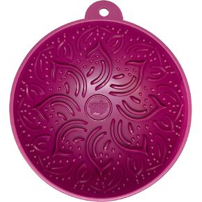 SodaPup Garden Tipsy Bowl eMat – Durable Lick Mat Enrichment Feeder Made in USA from Non-Toxic, Pet-Safe, Food Safe Rubber for Mental Stimulation, Avoiding Overfeeding, Calming, & More