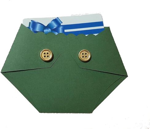 Diaper Baby Gift Card Holder Floral and Green - Cute Baby Shower Game Prizes-Set of Four from Kards by Kaylee (Set of 4-One of each) in Kuwait