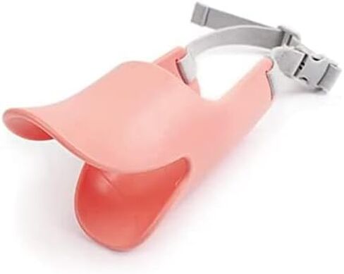 Veewon Silicone Dog Mouth Covers for Small Dog Mouth Cover Duck Shape Anti-bite Muzzles (L, Pink) in Saudi Arabia