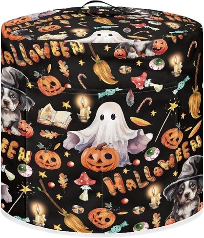 Pressure Cooker Cover, Black Cat Print Dust Cover for 3Qt Pot, Anti-Static Dust Cover for Electric Slow Cookers with Front Pocket, Anti-fingerprint Kitchen Appliance Cover in Saudi Arabia