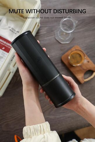 Electric Portable Espresso Machine, 15 Bar Mini Coffee Maker, One Button Start, USB-C & Car Charger, Lightweight Espresso Maker for Camping, Travel, RV, Hiking, Office(Capsules not Included) in Saudi Arabia