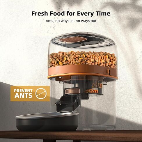 مغذيات القطط الأوتوماتيكية - موزع طعام القطط سهل الاستخدام، جهاز تغذية تلقائي للحيوانات الأليفة في الوقت المناسب مع عمر بطارية يزيد عن 180 يومًا، 1-6 وجبات طعام جاف، تحكم في جزء قابل للبرمجة أيضًا للكلاب الصغيرة in Kuwait