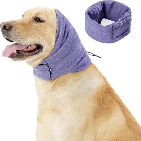 JOHNBOLIN Dog Thunder Ear Muffs، الكلب هوديي تهدئة لا يلتف الأذن رفرف للكلاب شفاء ورم دموي، الكلب لا رفرف حماية الضوضاء الأذن التفاف تخفيف القلق، الكلب غطاء الأذن الاستمالة (الأرجواني الفاتح، صغير) in Kuwait