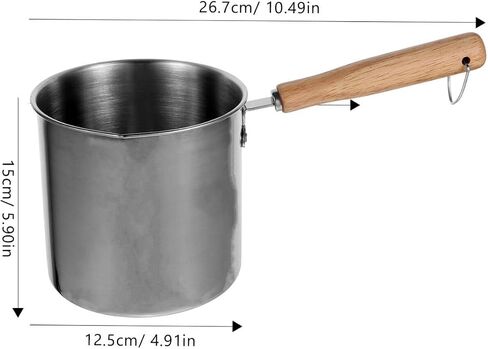 1 Set Deep Fryer Basket Stainless Steel Fryer Baskets Kitchen Deep Frying Pot Cooking Pot Fish Fryer Pot and Basket Food Strainer with Handle Multi-purpose in Saudi Arabia