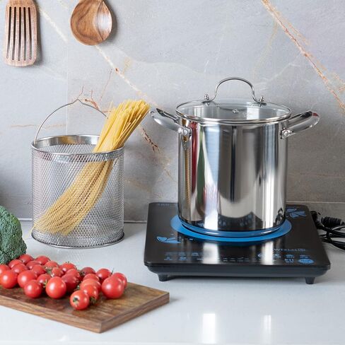 Deep Fryer Pot, 4.5L Stainless Steel Frying Pot With Basket, Fish Fryer With Transparent Lid, For Kitchen French Fries, Chicken Etc. in Saudi Arabia