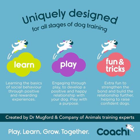 Coachi Pro Train & Treat Bag, Pouch. Dog Trainers and Professional Walkers, Extra Large Storage, Secure Attachment Options, Zipped Pocket, Magnetic Closure. Suitable for Dog Walking & Training in Kuwait