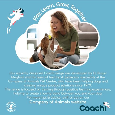 Coachi Pro Train & Treat Bag, Pouch. Dog Trainers and Professional Walkers, Extra Large Storage, Secure Attachment Options, Zipped Pocket, Magnetic Closure. Suitable for Dog Walking & Training in Kuwait