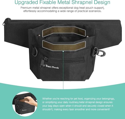 حقيبة علاج الكلاب من أوريا للتدريب، حقيبة فاني للكلاب، حقيبة خصر محمولة للكلاب، حقيبة مشي للكلاب مع حزام خصر قابل للتعديل، للتدريب، المشي لمسافات طويلة، الجري in Kuwait