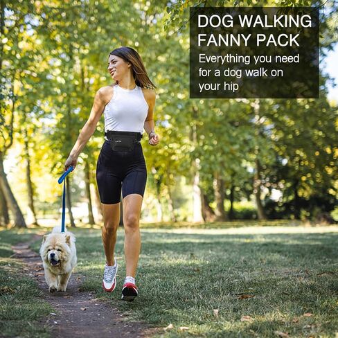حقيبة علاج الكلاب من أوريا للتدريب، حقيبة فاني للكلاب، حقيبة خصر محمولة للكلاب، حقيبة مشي للكلاب مع حزام خصر قابل للتعديل، للتدريب، المشي لمسافات طويلة، الجري in Kuwait