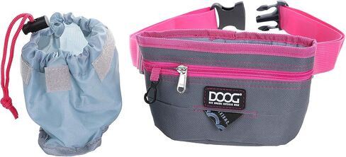 DOOG - Treat Pouch - Grey/Pink - Large (TP02B) in Saudi Arabia