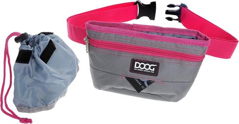 DOOG - Treat Pouch - Grey/Pink - Large (TP02B) in Saudi Arabia