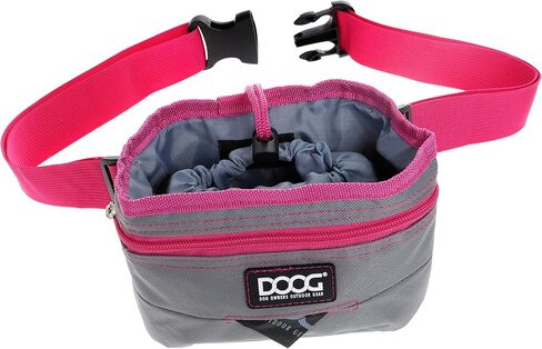 DOOG - Treat Pouch - Grey/Pink - Large (TP02B) in Saudi Arabia