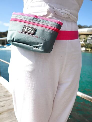 DOOG - Treat Pouch - Grey/Pink - Large (TP02B) in Saudi Arabia